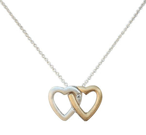 Electroplated 2 Inter Twined Necklace