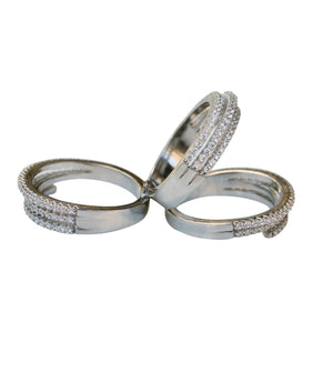 Ring three Tier Stacked wide  666R2056