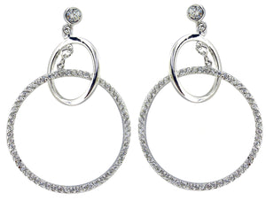Earrings Cubic zirconia sterling silver 501E36302