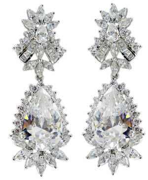 Earrings Post Omega Mq Rd Pr Drop Cz's  :501E21411