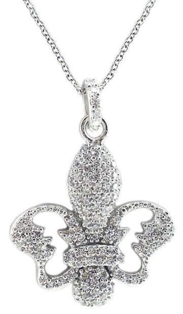pendant Pave Fleur De Lis  501P28454
