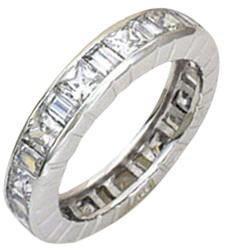 Ring  Cubic Zirconia BaguettesSterling Silver 501R20419