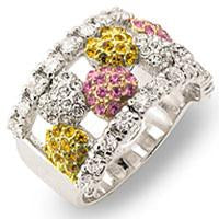 Ring Zirconite Cubic Zirconia Sterling  silver Ring 501R34702