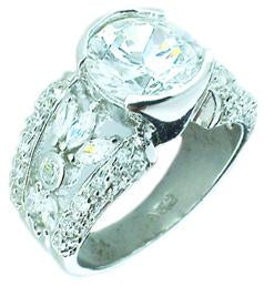 Ring Cubic Zirconia Sterling silver  501R9C117