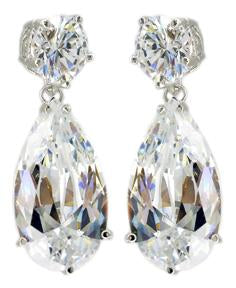 Earrings Post Round and pear Drops S/S 546E210