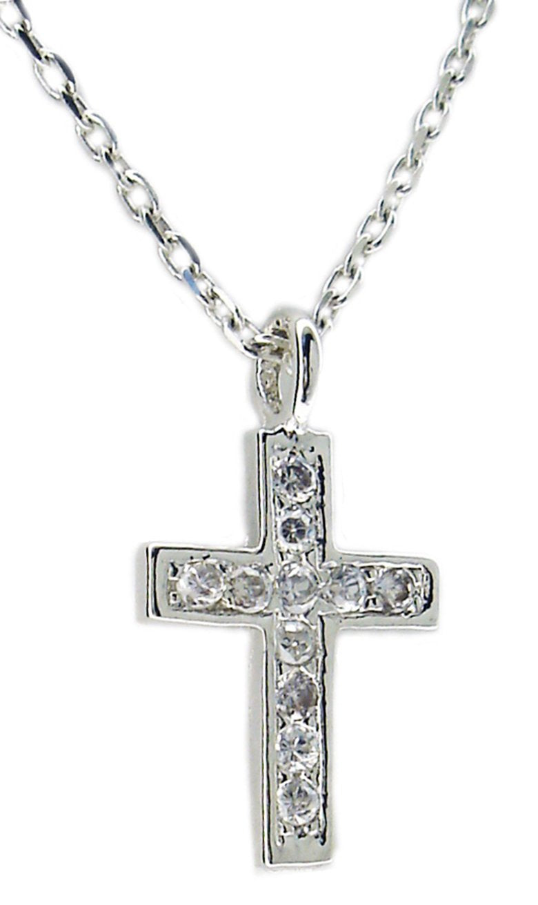 pendant Pave  Cross S/S 546P0035
