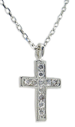 pendant Pave  Cross S/S 546P0035