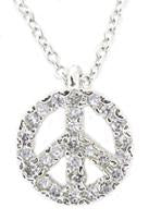 Pendant Pave Cz Peace in S/S  546P101
