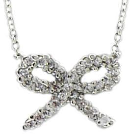 pendant Pave Cz Bow Pendant 546P102