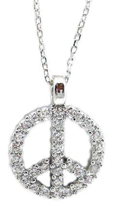 Pendant Pave Cz Peace  546P32322