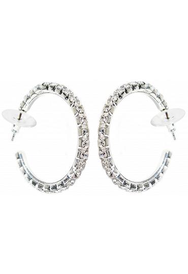 Crystal Earrings - Rhodium Plating