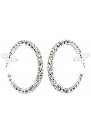 Crystal Earrings - Rhodium Plating
