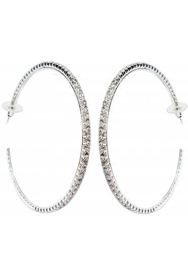Earrings Hoop Crystal 566E60