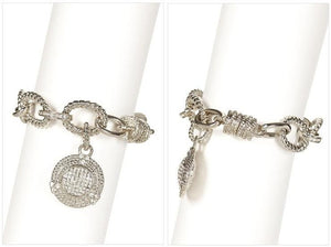 Bracelet Crystal Pave Medallion  580B0010