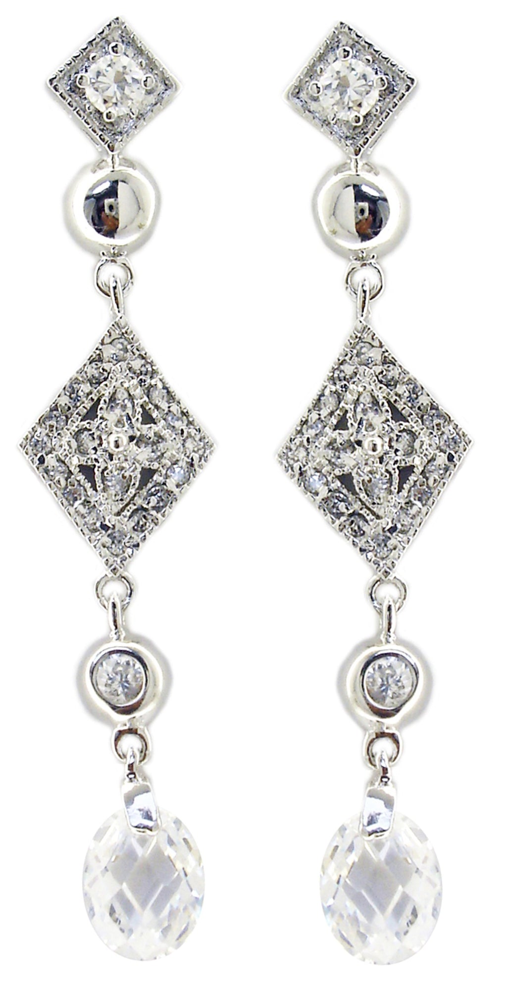 Earrings Cubic zirconia sterling silver Earrings 582E0924