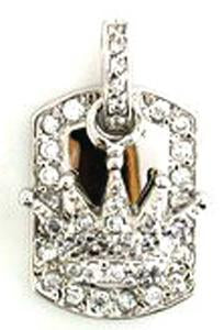 Link Pave Dogtag Crown. 582P2660