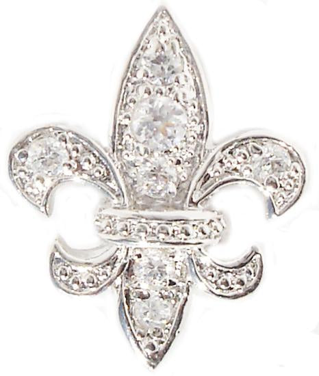Pendant Pave Fleur De Liz  582P0831