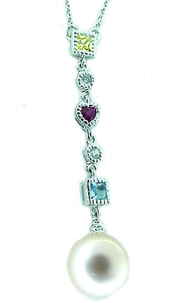 Pendant Color/Shape Pearl Drop in S/S 582P1202