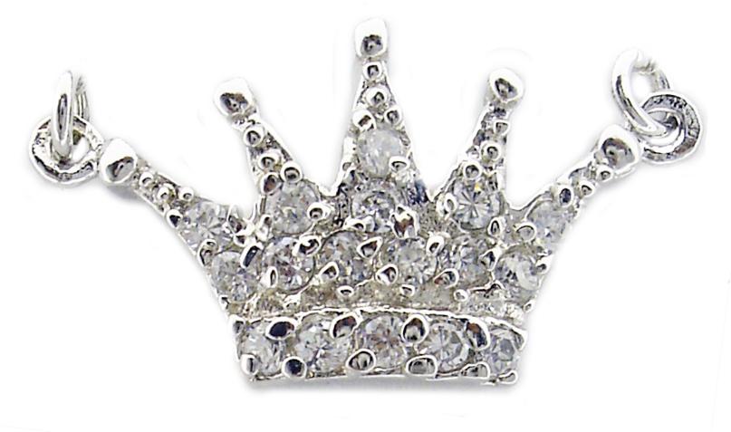 Pendant Small Crown in Sterling Silver. 582P1289