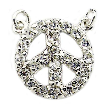 Pendant Pave Cz Peace 582P1316