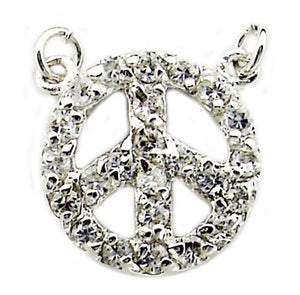 Pendant Pave Cz Peace 582P1316
