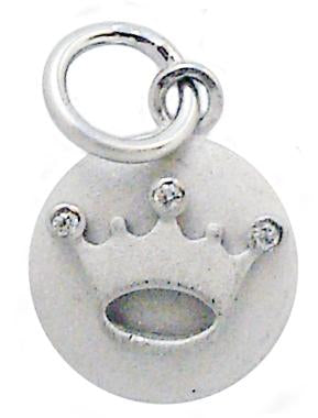 Pendant Round Matt Sterling Silver 582P2342