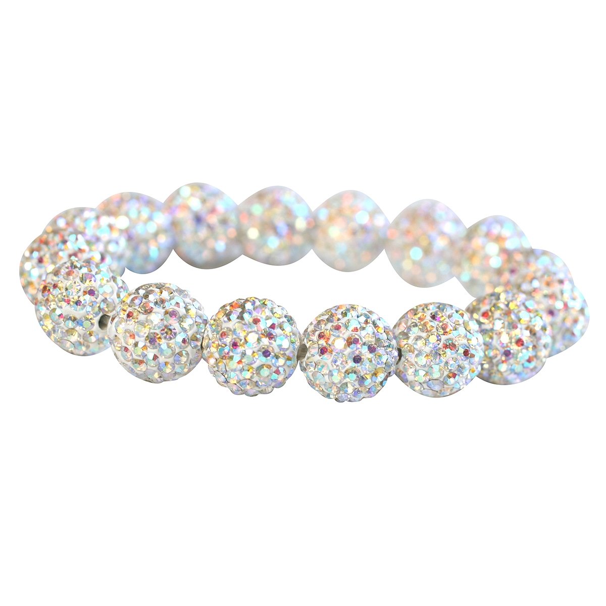 12MM Pave Fireball Stretch Bracelet