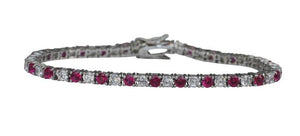 Bracelet  prong set in sterling silver . 602B30013