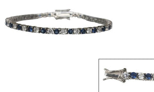 Bracelet  prong set in sterling silver . 602B30013