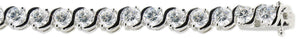 2mm Rd Tennis Bracelet in Silver