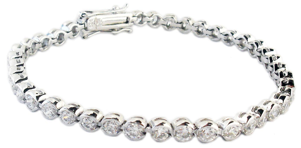 Bracelet 4mm Bezel Set Round  602B30133