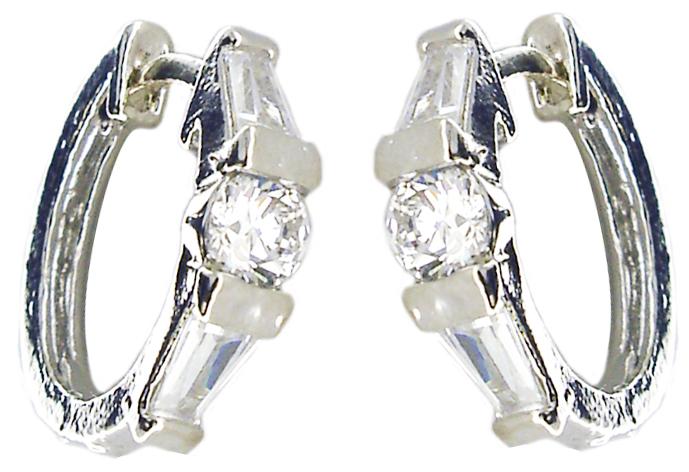 Earrings Hoop Cz' in S/S 602E10413