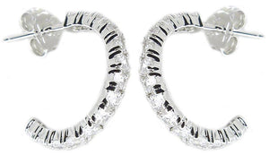 Earrings sterling silver Hoops 602E10141