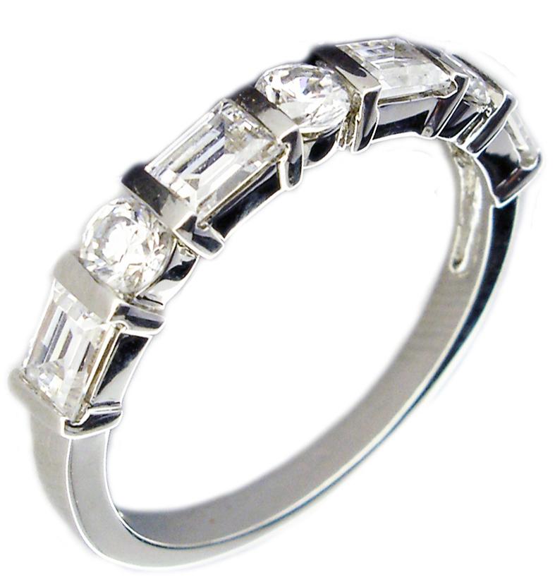 Ring eternity Band Cz's Sterling silver Ring 602R71463