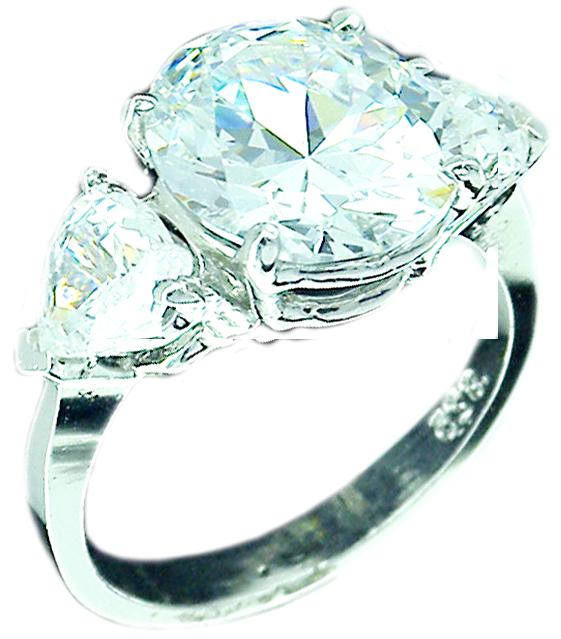 Ring Cubic Zirconia Sterling silver 602R71167