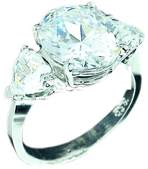 Ring Cubic Zirconia Sterling silver 602R71167