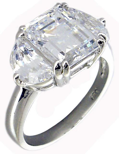 Ring Cubic Zirconia Sterling  silver Ring 602R71209