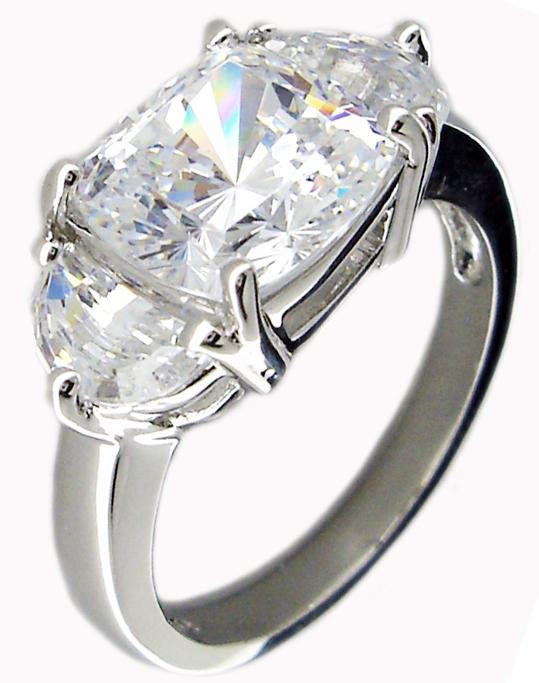 Ring Zirconite Cubic Zirconia Sterling  silver Ring :602R71210