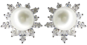Earrings  French/Clip/Post Marquise Set Pearl . 605E7714