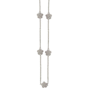 Double Sided Pave Crystal Necklace Set