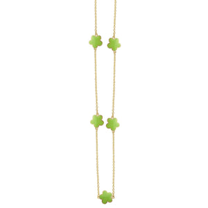 Long Necklace with Earring Set