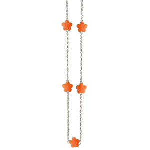Long Necklace with Earring Set