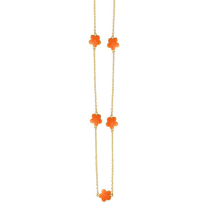 Long Necklace with Earring Set