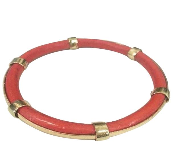 FAUX AND GOLD ELECTROPLATED TRIMS BANGLES -