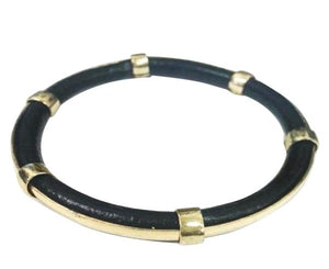 Bracelet Faux and Gold Electroplated Trims Bangles 617B9024
