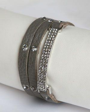 Large Crystal Jeweled Bracelet