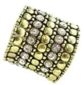 Bracelet Satin Oxidized Wide Stretch  622b0134
