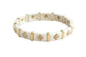 Two Toned Stretch Bracelet 622B0186