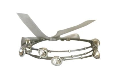 Crystal Stone Bracelet - Rhodium
