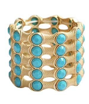 Five Row Gold Plating Bracelet